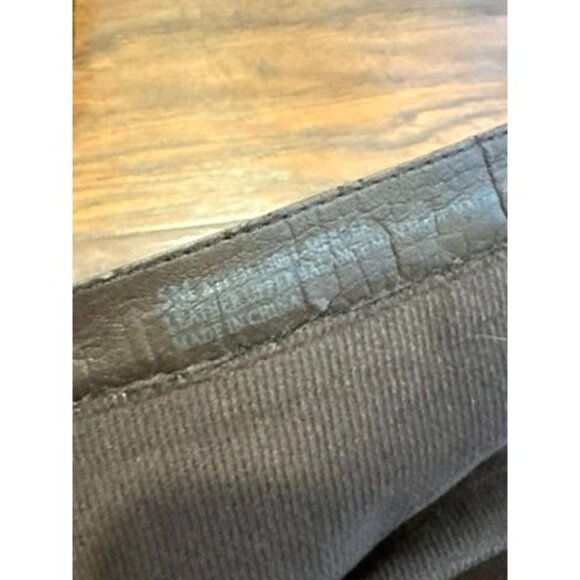 Franco Sarto olive Green Knee-High Suede Wedge Boots Side Zipper Closure Sz 5 - Picture 5 of 6